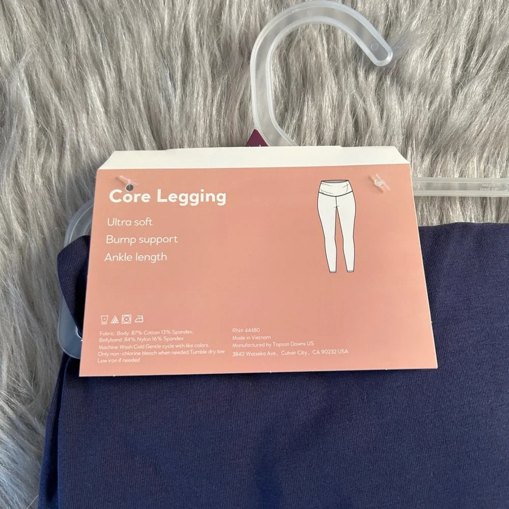 Destination Maternity Core Legging Women's Size XXL/20‎ Blue Ultra Soft Ankle